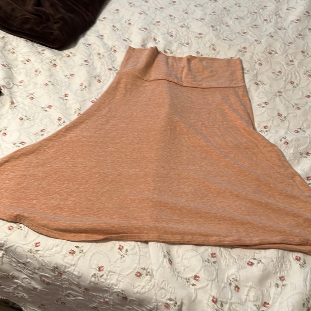 L Orangish heathered LuLaRoe skirt